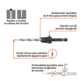 Broca avellanadora #12 para madera, 7/32', Truper