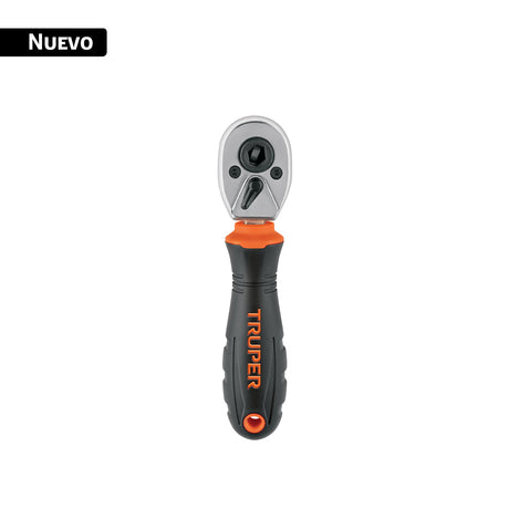 Matraca mini 1/4' para puntas y dados, comfort grip, Truper