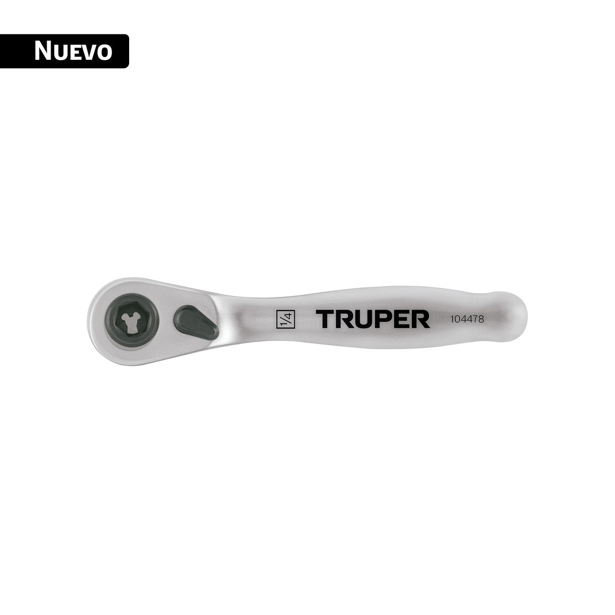 Matraca mini cuadro 1/4' para puntas y dados, Truper