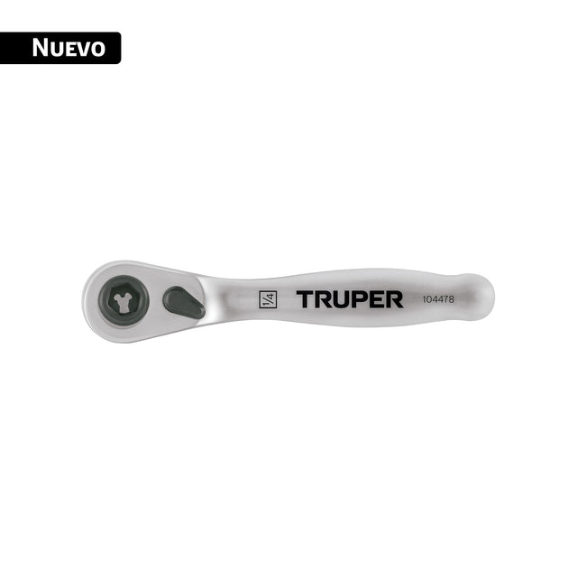 Matraca mini cuadro 1/4' para puntas y dados, Truper