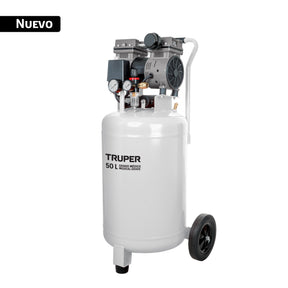 Compresor de aire, silencioso, grado médico, 50 L, 1 HP, Truper