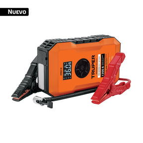 Arrancador de baterías, de litio, inflador, 12, 000 mah, Truper