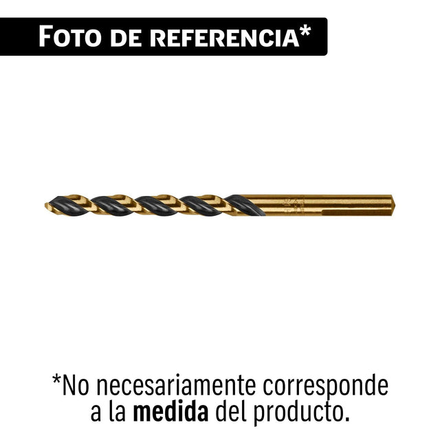 Broca HSS 17/64' TruGold para metal en blister, Expert