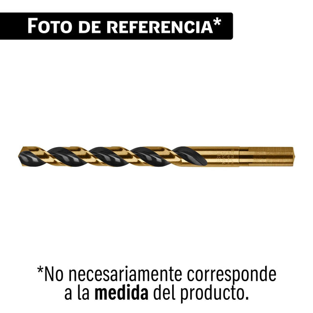 Broca HSS 25/64' TruGold para metal en blister, Expert