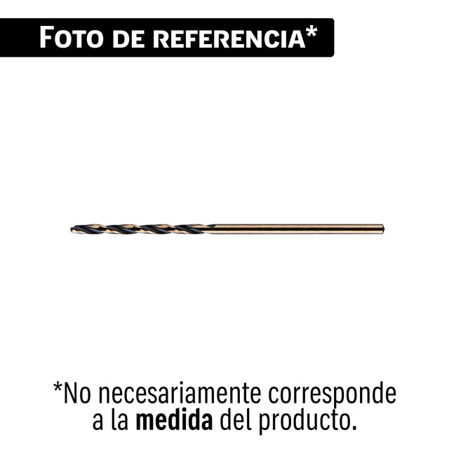 Broca HSS 31/64' TruGold para metal en blister, Expert