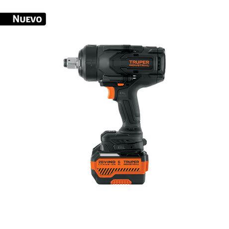 Llave de impacto 3/4' 20 V 1300 Nm, 1 batería 6 Ah, Truper Industrial