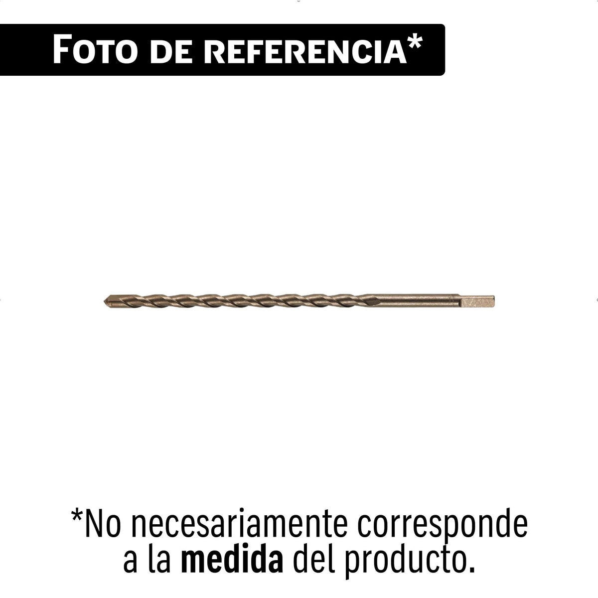 Broca para concreto de 1/2 x 12' en blister, Truper