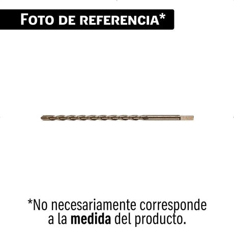 Broca para concreto de 1/2 x 12' en blister, Truper