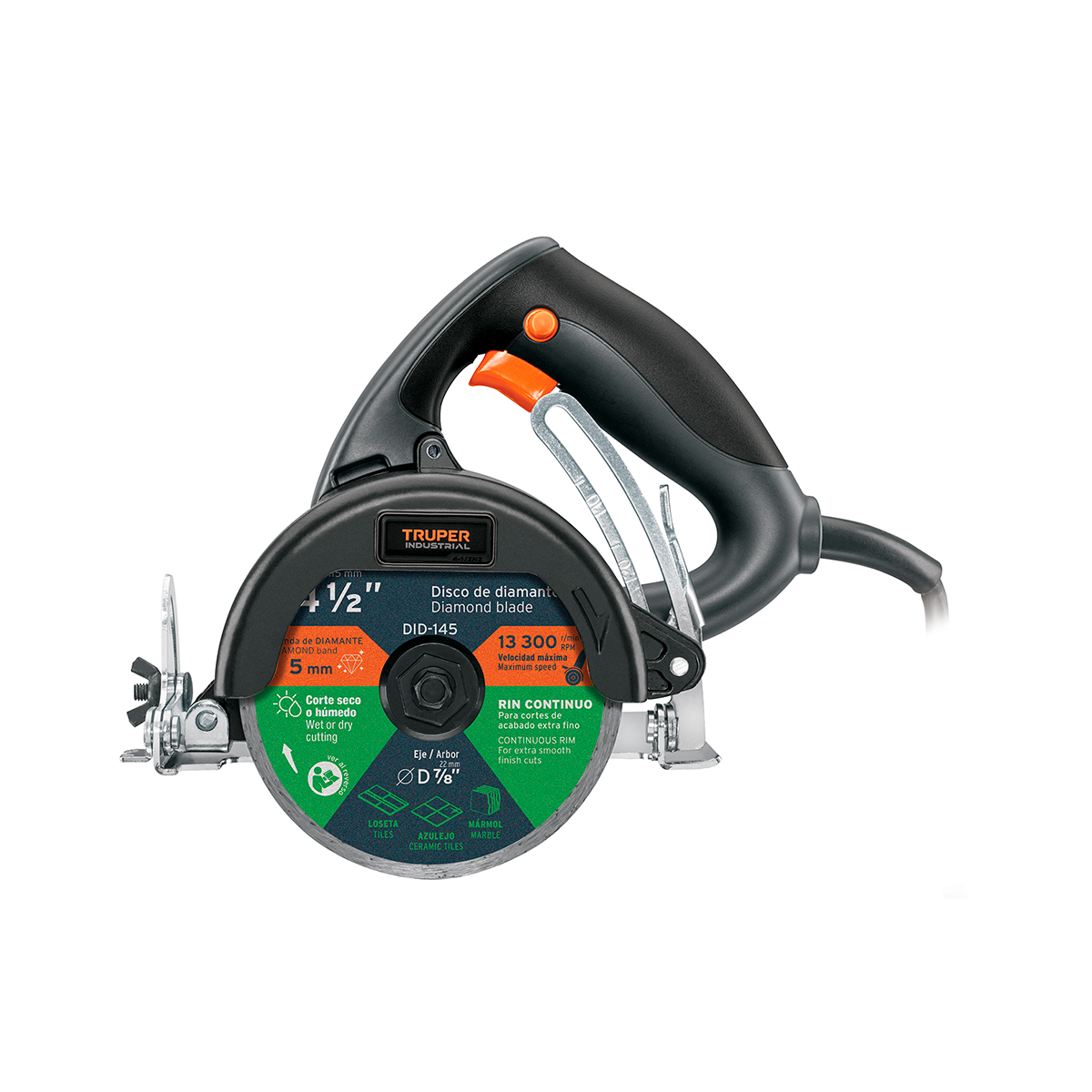 Cortador de Azulejos 4-1/2", 1320 W, Truper Industrial
