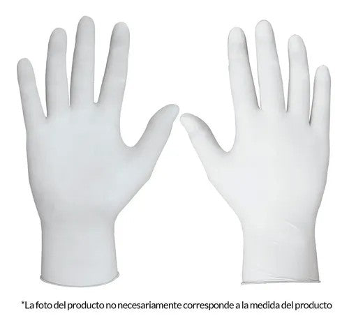 Guante de Latex, Desechable, Mediano, Bolsa 10 Piezas