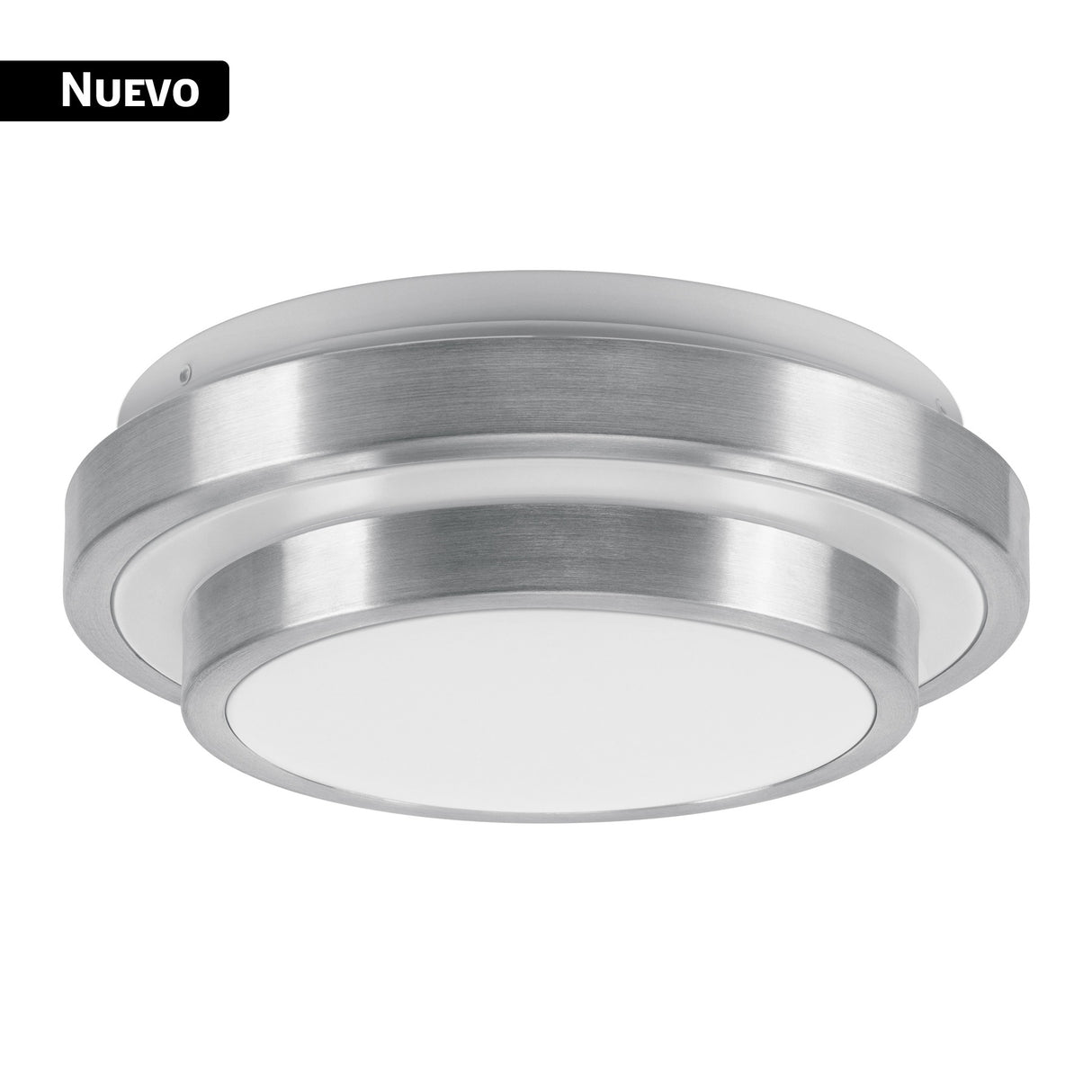 Luminario LED plafón decorativo 9 W 6500K, metálico, Basic