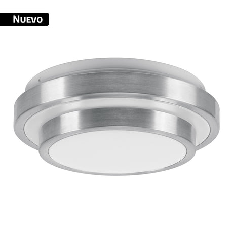 Luminario LED plafón decorativo 9 W 6500K, metálico, Basic