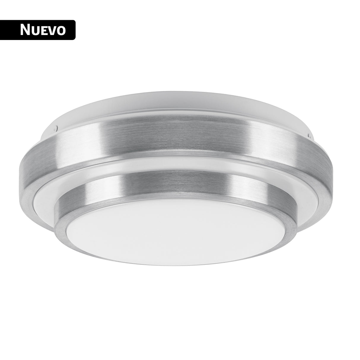 Luminario LED plafón decorativo 15 W 6500K, metálico, Basic