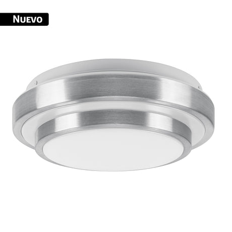 Luminario LED plafón decorativo 15 W 6500K, metálico, Basic