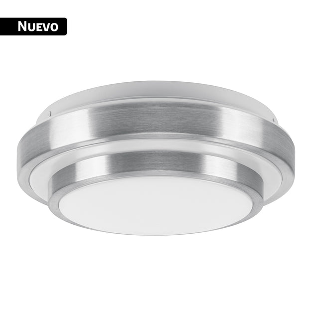 Luminario LED plafón decorativo 15 W 6500K, metálico, Basic