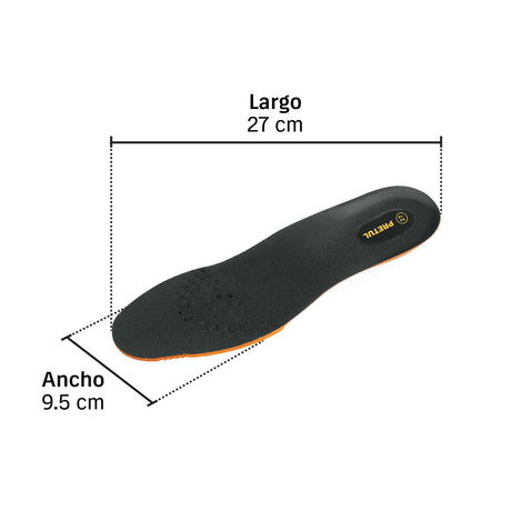 Par de plantillas para zapato talla 27, Pretul