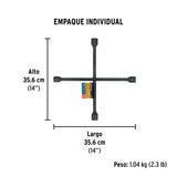 Llave de cruz 14', bocas 17, 19, 22 mm y 13/16', Pretul