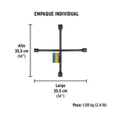 Llave de cruz 14', bocas 17, 19, 21 y 23 mm, Pretul