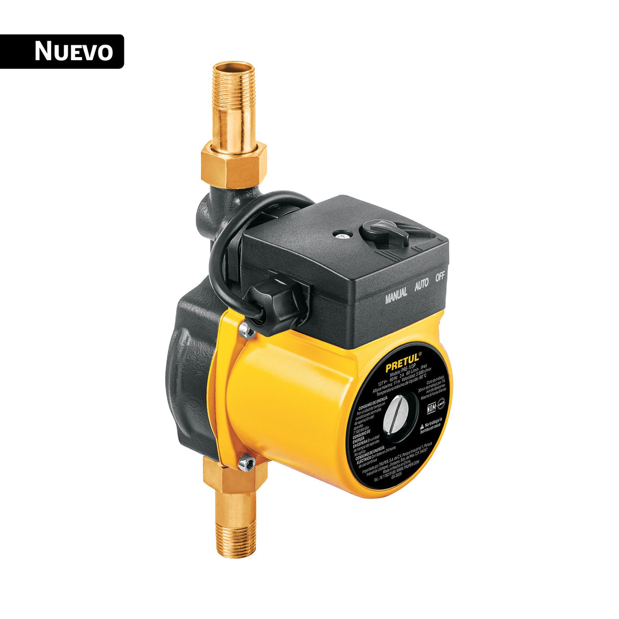 Bomba Presurizadora 1/6 HP, Pretul