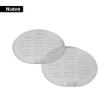 Juego 2 tapas transparentes de PVC para coladera 5', Foset