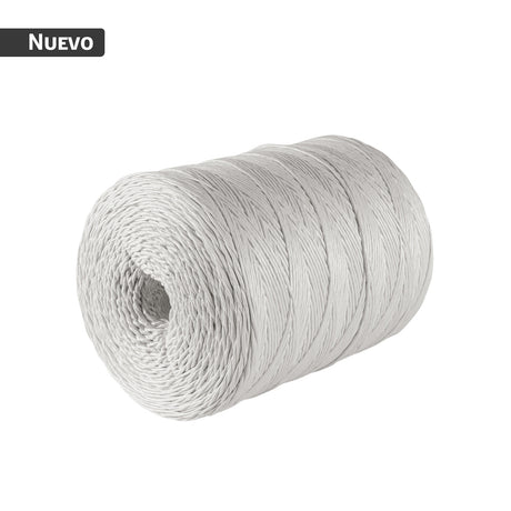 Rollo de rafia de 1500 m color blanco calibre 3 g/m, Fiero