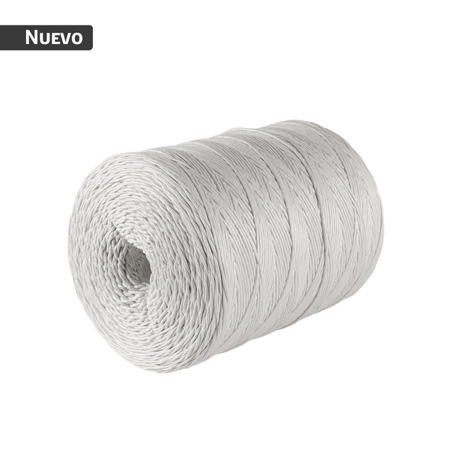 Rollo de rafia de 1500 m color blanco calibre 3 g/m, Fiero