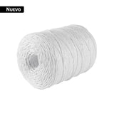 Rollo de rafia de 750 m color blanco calibre 6 g/m, Fiero