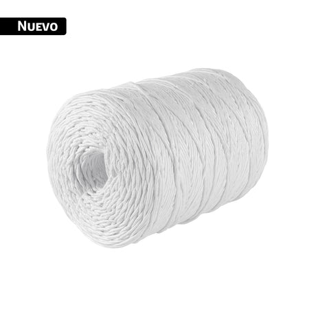 Rollo de rafia de 750 m color blanco calibre 6 g/m, Fiero