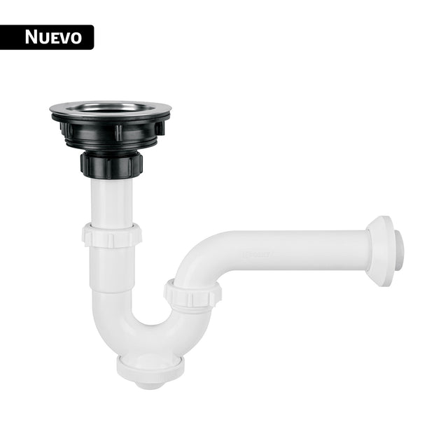 Céspol rígido con contracanasta de acero inoxidable, Foset
