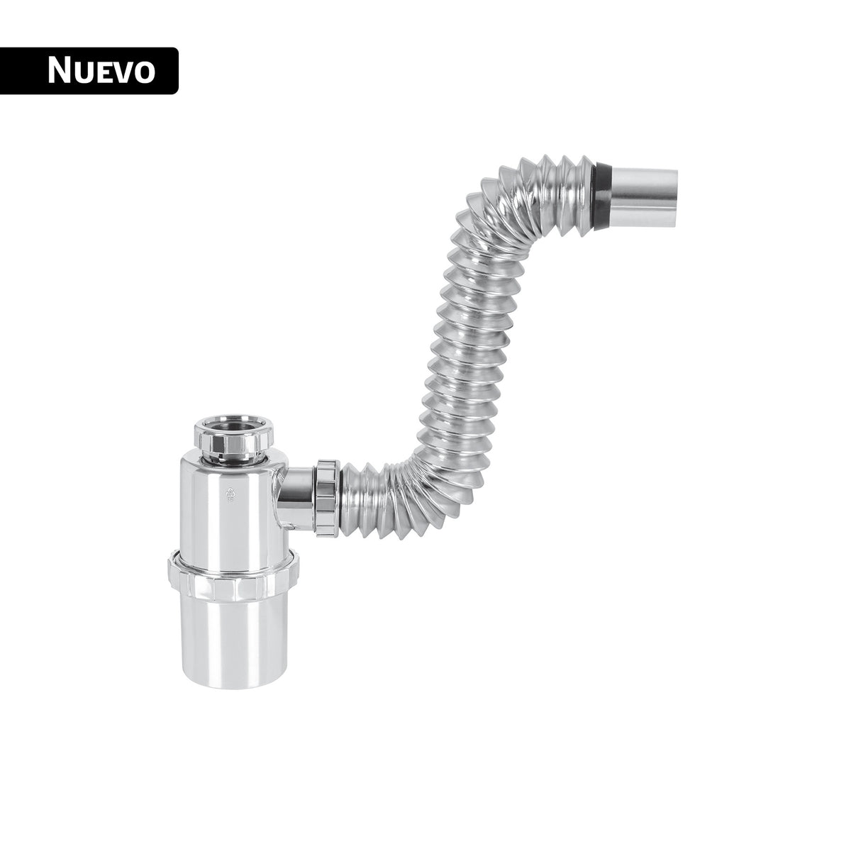 Céspol de bote de ABS cromado, para lavabo o fregadero, Foset