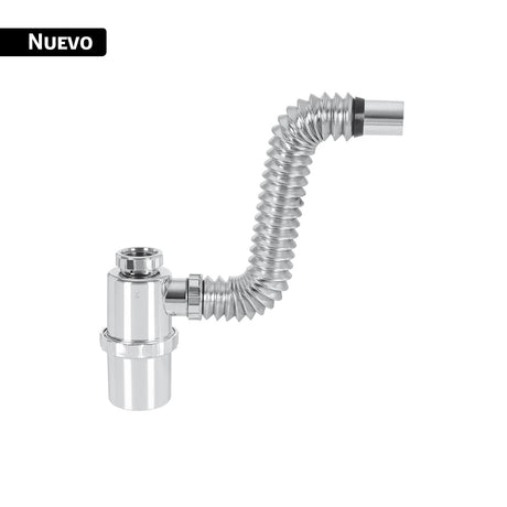 Céspol de bote de ABS cromado, para lavabo o fregadero, Foset