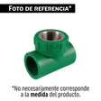 Tee hembra de PPR 3/4' con inserto metálico, Foset