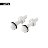 Bolsa con 2 tornillos plasticos 5/16' x 65 mm para WC, Foset