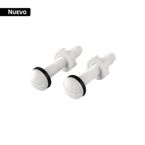 Bolsa con 2 tornillos plasticos 5/16' x 65 mm para WC, Foset