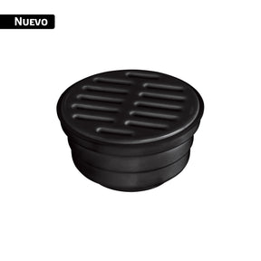 Coladera 5' universal, ABS, negra 1/4 vuelta, Foset