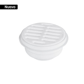 Coladera 5' universal, ABS, rejilla blanca 1/4 vuelta, Foset