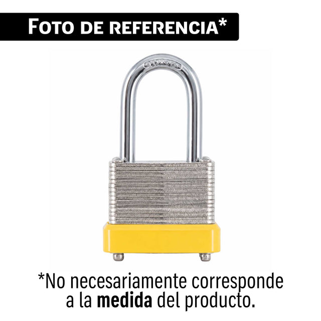 Candado laminado, 30 mm, gancho largo, blister, Hermex Basic