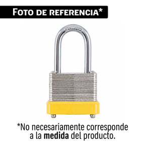 Candado laminado, 40 mm, gancho largo, blister, Hermex Basic