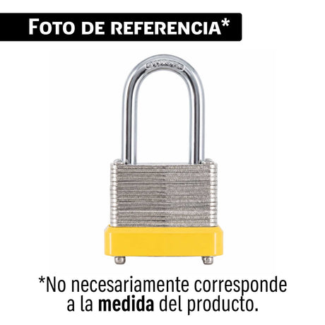 Candado laminado, 40 mm, gancho largo, blister, Hermex Basic