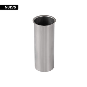 Casquillo de acero inoxidable para contracanasta, 10 cm, 1-1/2'