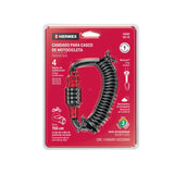 Candado para casco de motocicleta, 7 cm x 1 m, Hermex