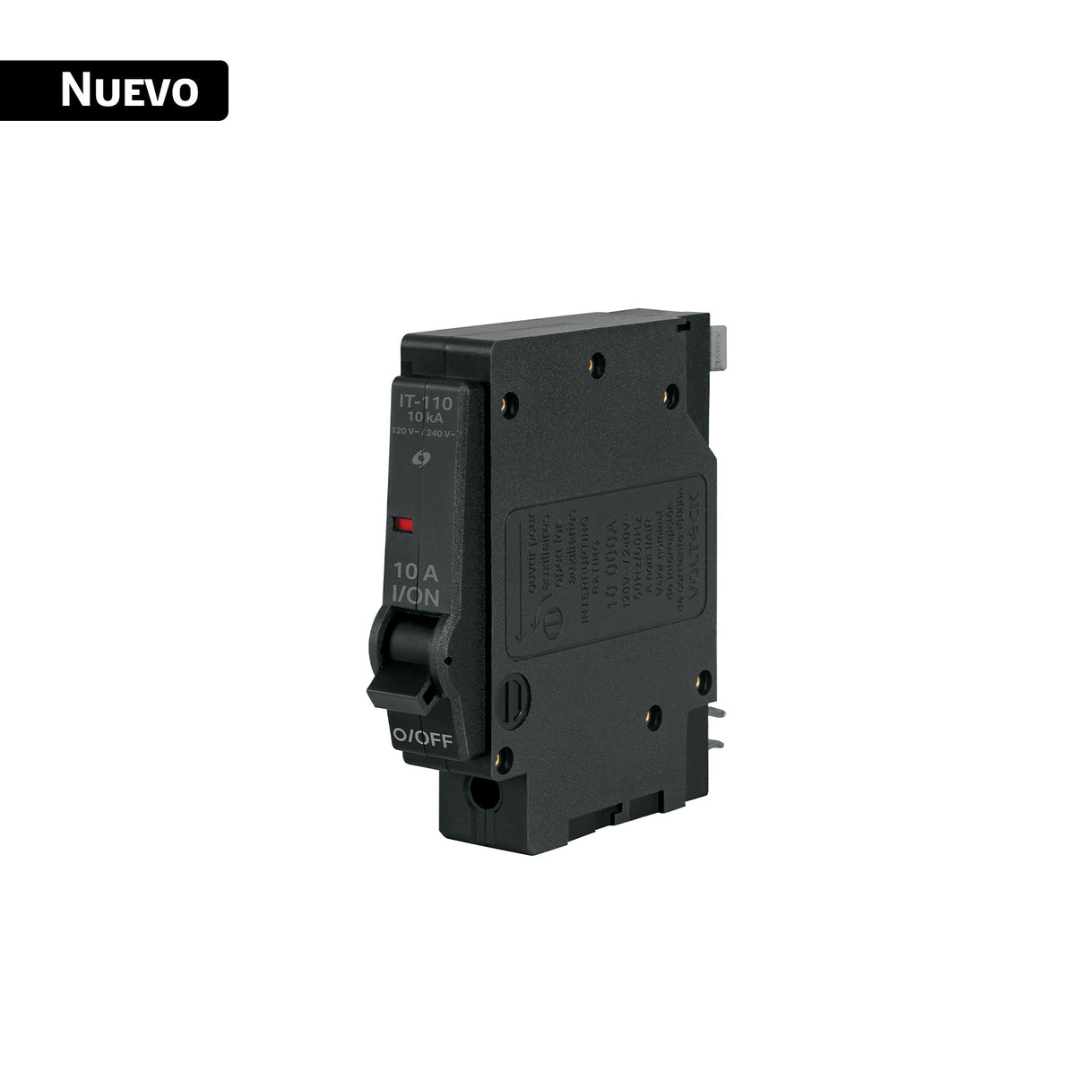 Interruptor de 1 polo 10 A, enchufable, Volteck