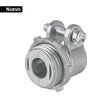 Conector recto 3/8' para tubo flexible metálico, Volteck