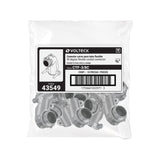 Conector curvo 3/8' para tubo flexible metálico, Volteck