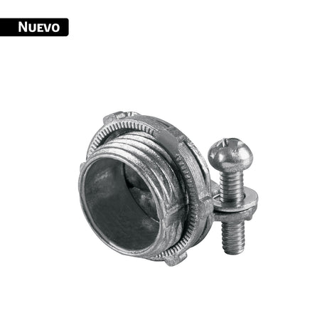Conector recto 1/2' para cable de uso rudo, Volteck