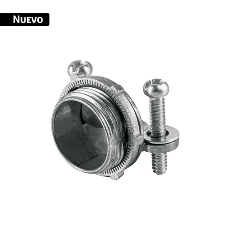 Conector recto 3/4' para cable de uso rudo, Volteck