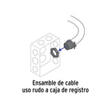 Conector recto 1' para cable de uso rudo, Volteck