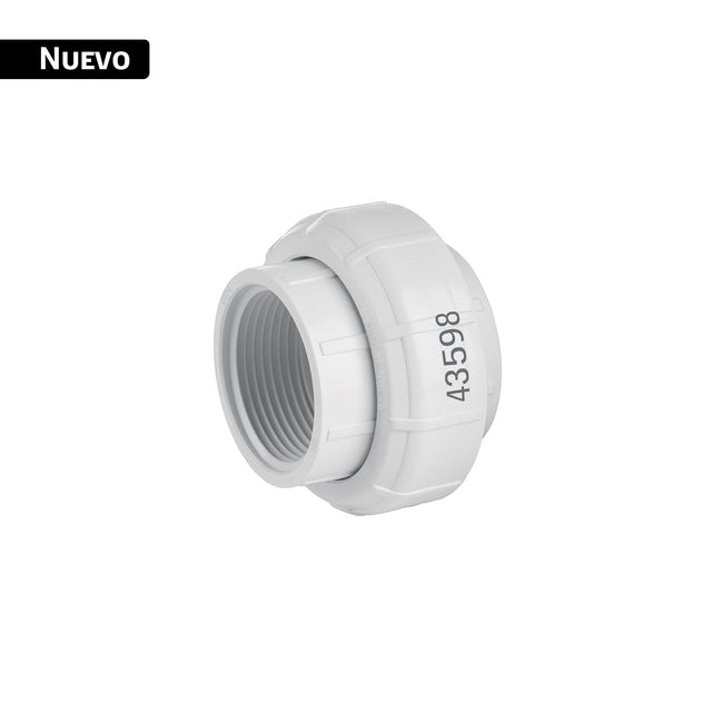 Tuerca unión roscable de PVC 1-1/4', Foset
