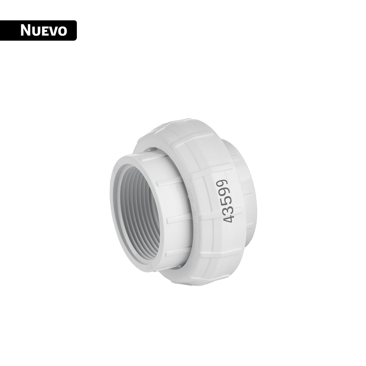 Tuerca unión roscable de PVC 1-1/2', Foset