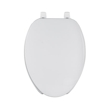 Asiento alargado ligero para WC, abierto, blanco, Basic